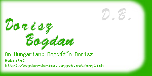 dorisz bogdan business card